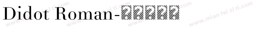 Didot Roman字体转换